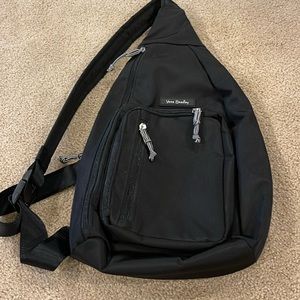 Vera Bradley sling backpack black